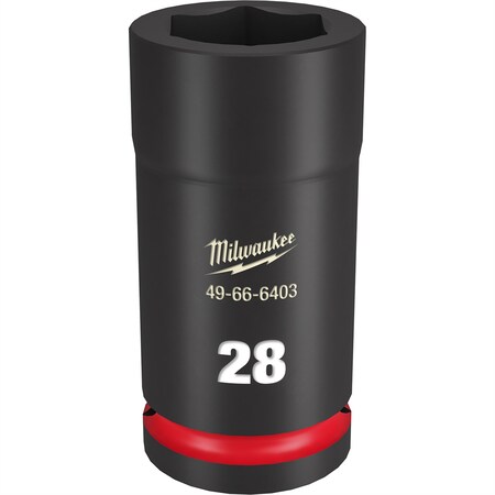 Milwaukee Tool SHOCKWAVE Impact Duty? 3/4"Drive 28MM Deep 6 Point Socket 49-66-6403